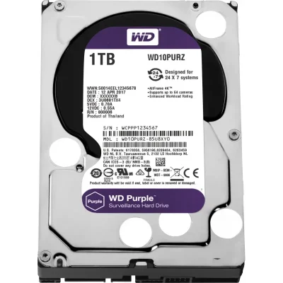 DISQUE DUR INTERNE 3.5 WD 1TO SURVEILLANCE