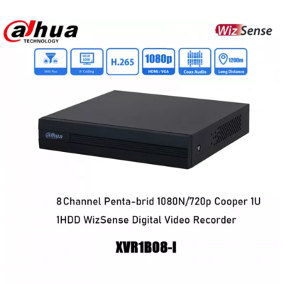 ENREGISTREUR VIDEO Dahua HDCVI DVR XVR1B08H 8CH •5MP-N •1HDD