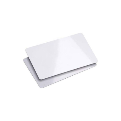 Carte PVC Vierge – Blanc