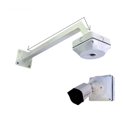 Support cameras de surveillance 80cm/15cm avec boite jonction