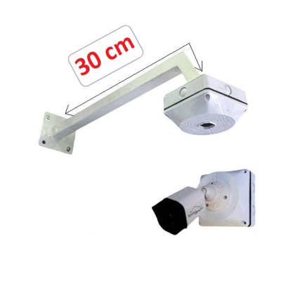 Support caméra de surveillance en alliage aluminium de 30cm