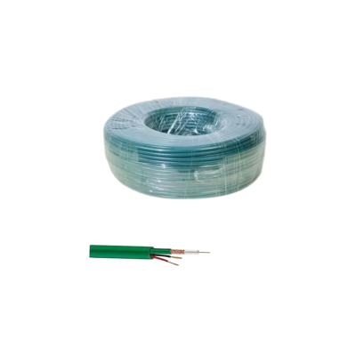 Bobine Cable Coaxial KX6 100m + Alimentation 2×0.5